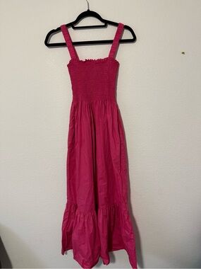 Hill House The Nap Dress in Fuchsia  V3